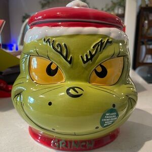 Grinch Ceramic Cookie Jar